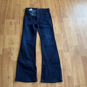 Express slim flare high rise stretch jean
